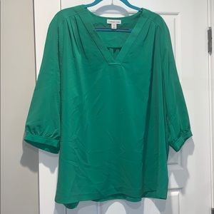 GUC Kelly Green Coldwater Creek Top